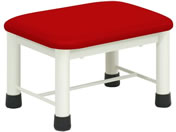 高田ベッド/足踏み台(ミニステップ)足置き台 23-2769-0214 ビニルレザーレッド 高田ベッド製作所 TB-276(40X30X25CM)