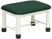 高田ベッド/足踏み台(ミニステップ)足置き台 23-2769-0215 ビニルレザーメディグリーン TB-276(40X30X25CM)