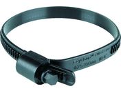 HCL/樹脂製ホースバンド Ezyclamp 締付径25.0〜100.0mm 対辺8.0mm ナイロン66 PWD-13-100-SC-PA66-BK