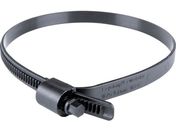 HCL/樹脂製ホースバンド Ezyclamp 締付径25.0〜150.0mm 対辺8.0mm ナイロン12 PWD-13-150-SC-PA12-BK