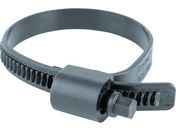 HCL/樹脂製ホースバンド Ezyclamp 締付径25.0〜75.0mm 対辺8.0mm ナイロン12 PWD-13-75-SC-PA12-BK