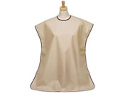 松本ナース産業/食事用エプロン(無地)23-2479-0004 ベージュ 400-F