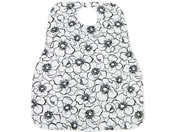 松本ナース産業/食事用エプロン 23-6296-0001 ブラック 400-02