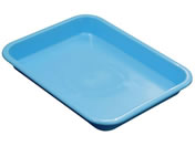 ���{�㗝���/PP�o�b�g No.0BL No.0 �v���X�`�b�N�g���[ 25-3000-01 190X125X24MM(�u���[)