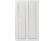 日本医理器材/病室用名札差し(2名用・様なし)ネームプレート 09-2230-0701 無地(縦書き・横書き両用) HP-2