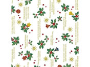 ササガワ/包装紙10枚ロール ホーリーデコ 半才判/49-3624