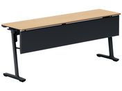 G)コクヨ/フラップテーブル カーム 幕板付 ナチュラル 脚黒 W1800×D450
