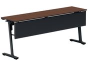G)コクヨ/フラップテーブル カーム 幕板付 ブラウン 脚黒 W1800×D450