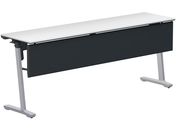 G)コクヨ/フラップテーブル カーム 幕板付 ホワイト 脚銀 W1800×D450