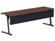 G)コクヨ/フラップテーブル カーム 幕板付 ブラウン 脚黒 W2100×D600