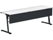 G)コクヨ/フラップテーブル カーム 幕板付 ホワイト 脚黒 W2100×D600