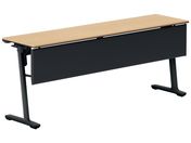 G)コクヨ/フラップテーブル カーム 棚幕板付 ナチュラル脚黒 W1800*D450