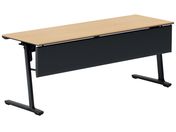 G)コクヨ/フラップテーブル カーム 棚幕板付 ナチュラル脚黒 W1800*D600