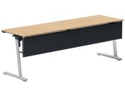 G)コクヨ/フラップテーブル カーム 棚幕板付 ナチュラル W2100×D600