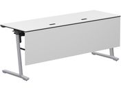 G)コクヨ/フラップテーブル カーム 配線付 ホワイト 脚銀 W1800×D600
