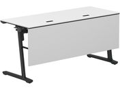 G)コクヨ/フラップテーブル カーム 配線付 ホワイト 脚黒 W1500×D600