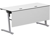 G)コクヨ/フラップテーブル カーム 配線付 ホワイト 脚銀 W1500×D600