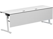 G)コクヨ/フラップテーブル カーム 配線付 ホワイト 脚白 W2100×D600