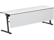 G)コクヨ/フラップテーブル カーム 棚幕板付 ホワイト 脚黒 W2100*D600
