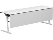 G)コクヨ/フラップテーブル カーム 棚幕板付 ホワイト 脚白 W2100*D600