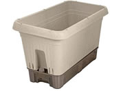 LIV PLUS/ベストコ プランター キャスター付 500型 アイボリー