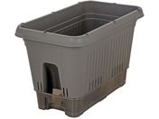 LIV PLUS/ベストコ プランター キャスター付 500型 グレー