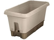 LIV PLUS/ベストコ プランター キャスター付 650型 アイボリー