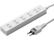 サンワサプライ/火災予防タップ 2P6個口10m ホワイト/TAP-TSH610N2