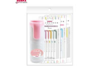 ゼブラ/マイルドライナー 15色セット 限定 ビッグボトル付 ピンク