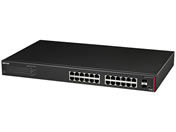 バッファロー/法人向け レイヤー2 Giga 大容量PoE スマートスイッチ BK