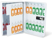 カール事務器/キーボックス ダイヤル錠 40個吊/CKB-CD40-W