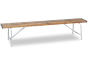 テラモト 折りたたみベンチ 背なし1800 木調 BC3001189 | Forestway