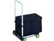 TRUSCO/樹脂台車 カルティオミニ weego 省音車輪 ブラック THB付