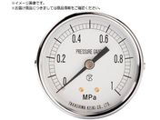 高島/一般真空計 D枠埋込型・縁なし・φ60 圧力レンジ0.0〜ー0.1MPa 1018901
