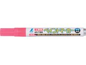 シンワ/工事用 ペイントマーカー 中字 丸芯 蛍光ピンク 6本入 79116