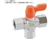 ASOH/ボールバルブ エースボール 縦型三方弁 両内ねじ型 PT1/8×PT1/8 BW-5111R