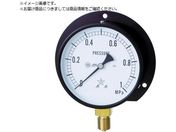 右下/一般圧力計 B枠立型・φ75 圧力レンジ0〜0.16MPa G321-211-M-0.16MP