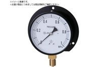 右下/一般圧力計 B枠立型・φ75 圧力レンジ0〜0.50MPa G321-211-M-0.5MP