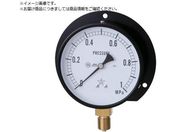 右下/一般圧力計 B枠立型・φ75 圧力レンジ0.0〜0.25MPa G321-211-V-0.25MP