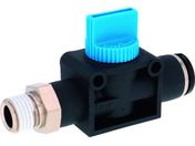 PISCO/ハンドバルブ ストレートB3方弁チューブR1/4出力10 HV02-10