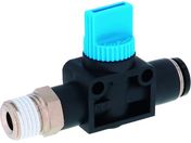 PISCO/ハンドバルブ ストレートB3方弁チューブR1/4出力8 HV02-8