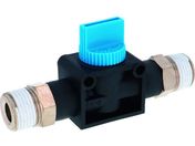 PISCO/ハンドバルブ ニップル2方弁チューブR3/8出力R3/8 HV03-03-2