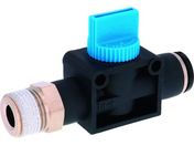 PISCO/ハンドバルブ ストレートB3方弁チューブR3/8出力10 HV03-10