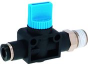 PISCO/ハンドバルブ ストレートA3方弁チューブ6出力R1/4 HV6-02