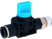 PISCO/ハンドバルブ ストレートA3方弁チューブ8出力R1/4 HV8-02