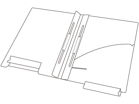 リヒトラブ カルテフォルダー ダブルファスナーA4 2穴200枚 HK7716U-ミ