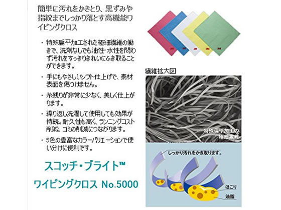 3M スコッチブライト 高機能ワイピングクロス NO.5000黄 WBC5000YEL 通販【フォレストウェイ】