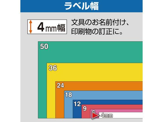 キングジム PRO用お買得パック 4mm 白 黒文字 5個 SS4K【通販