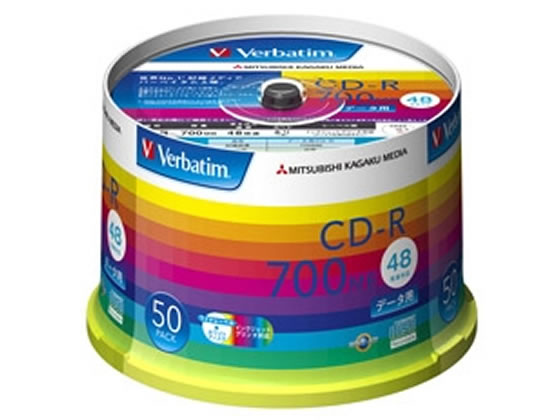 Verbatim CD-R 700MB スピンドル 50枚 SR80SP50V1 | Forestway【通販