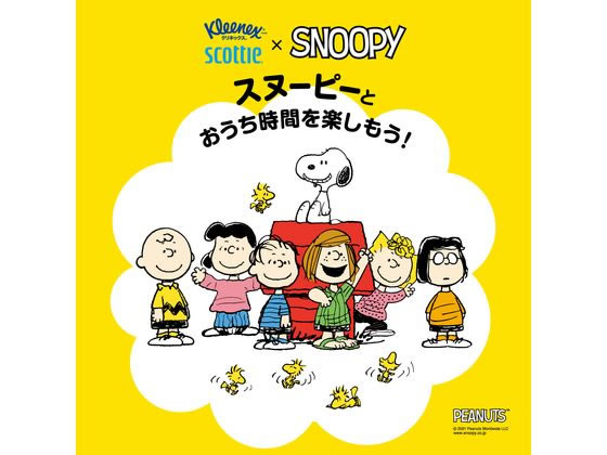 クレシア スコッティ ティシュー スヌーピー 160組 5箱 41312